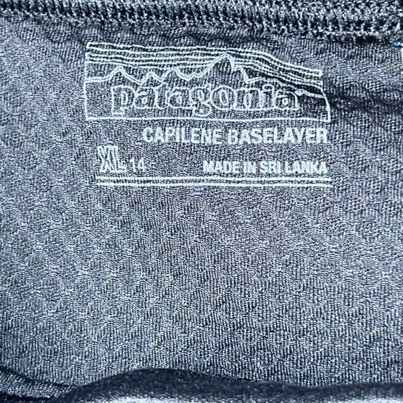 Patagonia capilene Baselayer Bottoms Navy Youth XL 14 - Picture 4 of 5